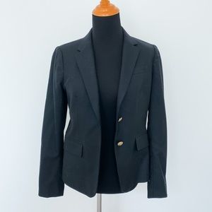 COPY - J.Crew Schoolboy Blazer Black Gold Buttons Sz 2 XS